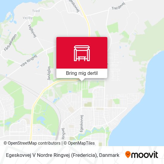 Egeskovvej V Nordre Ringvej (Fredericia) kort