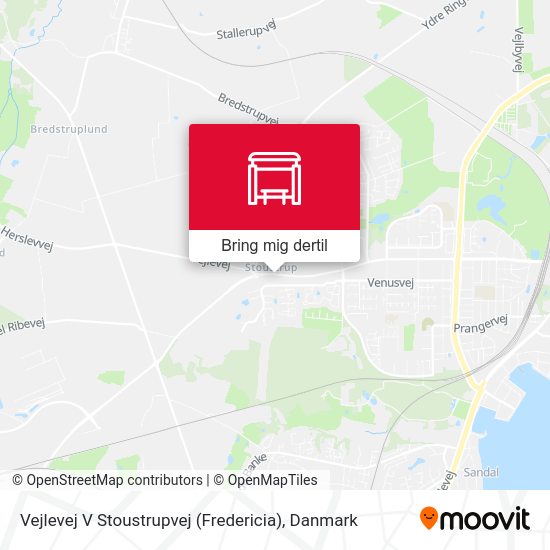 Vejlevej V Stoustrupvej (Fredericia) kort