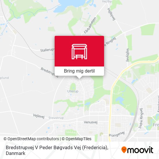 Bredstrupvej V Peder Bøgvads Vej (Fredericia) kort