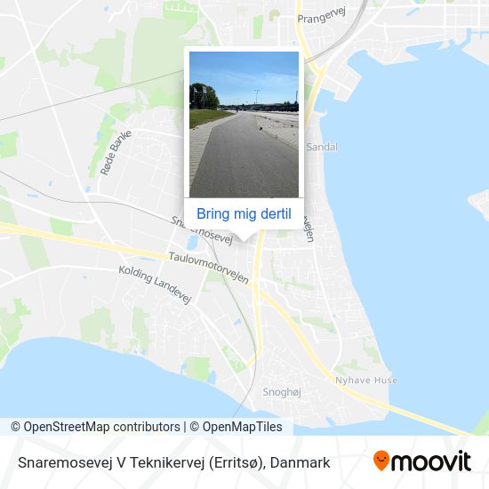 Snaremosevej V Teknikervej (Erritsø) kort
