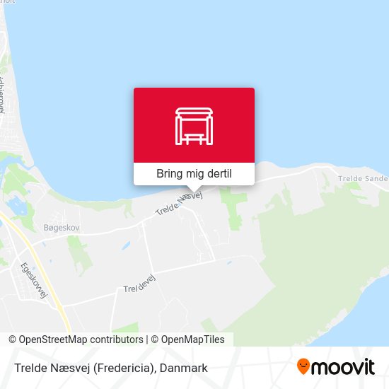 Trelde Næsvej (Fredericia) kort