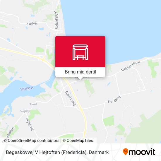 Bøgeskovvej V Højtoften (Fredericia) kort