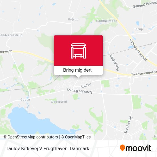 Taulov Kirkevej V Frugthaven kort