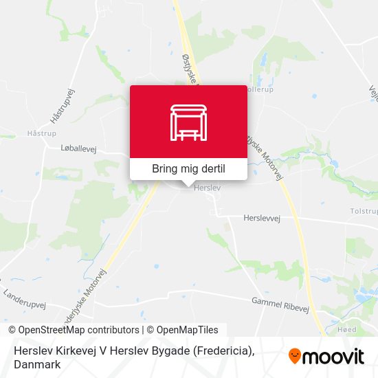 Herslev Kirkevej V Herslev Bygade (Fredericia) kort