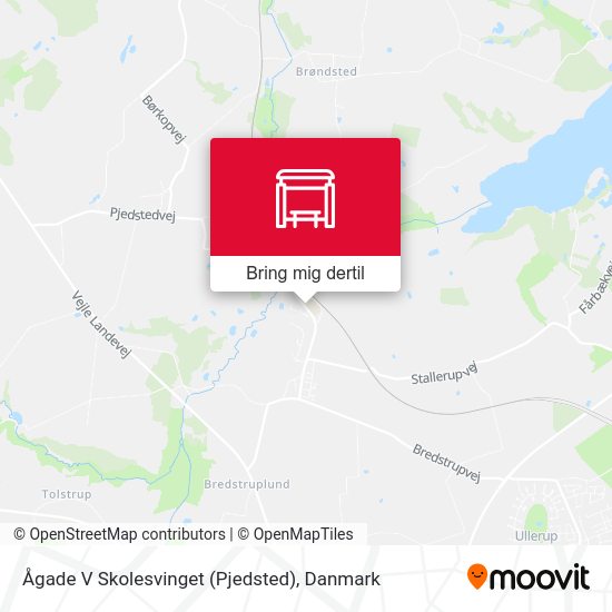 Ågade V Skolesvinget (Pjedsted) kort