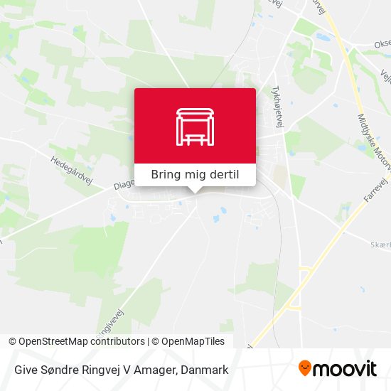 Give Søndre Ringvej V Amager kort