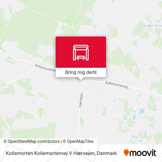 Kollemorten Kollemortenvej V Hærvejen kort