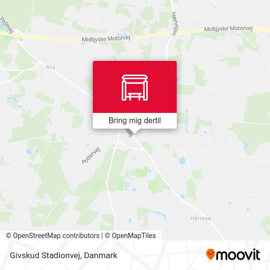 Givskud Stadionvej kort
