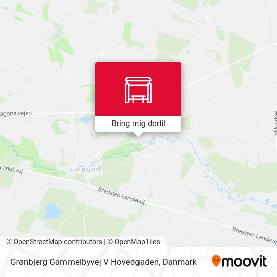 Grønbjerg Gammelbyvej V Hovedgaden kort