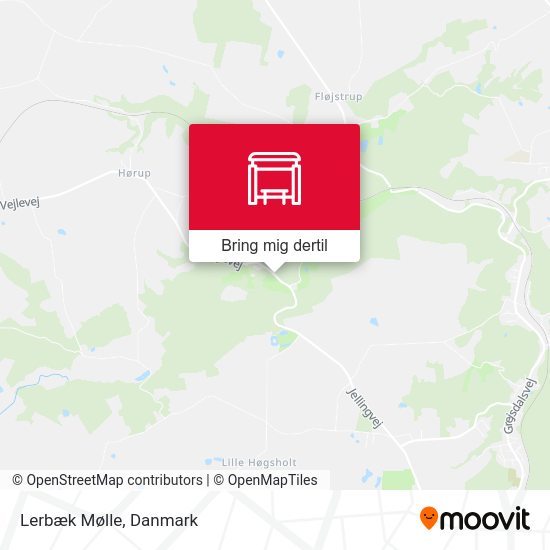 Lerbæk Mølle kort