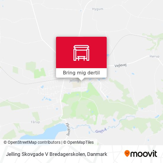 Jelling Skovgade V Bredagerskolen kort