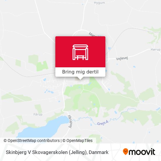 Skinbjerg V Skovagerskolen (Jelling) kort