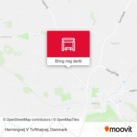 Herningvej V Tofthøjvej kort
