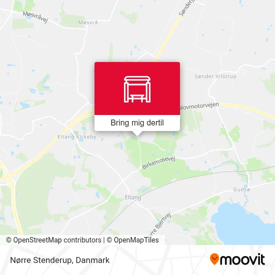 Nørre Stenderup kort