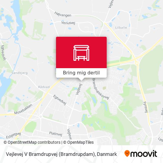 Vejlevej V Bramdrupvej (Bramdrupdam) kort