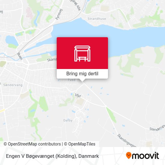 Engen V Bøgevænget (Kolding) kort