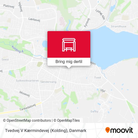 Tvedvej V Kærmindevej (Kolding) kort