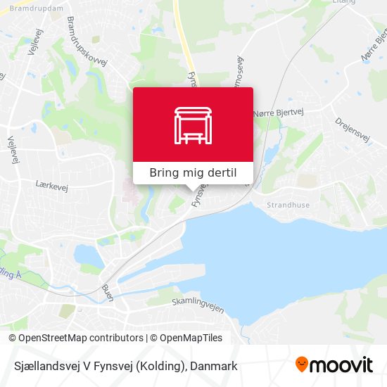 Sjællandsvej V Fynsvej (Kolding) kort