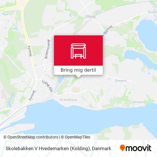 Skolebakken V Hvedemarken (Kolding) kort