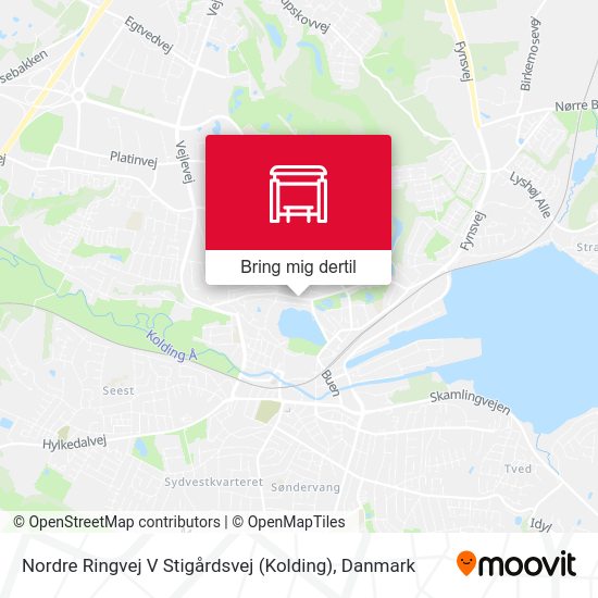 Nordre Ringvej V Stigårdsvej (Kolding) kort
