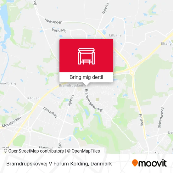 Bramdrupskovvej V Forum Kolding kort