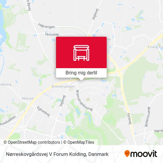 Nørreskovgårdsvej V Forum Kolding kort