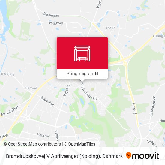 Bramdrupskovvej V Aprilvænget (Kolding) kort