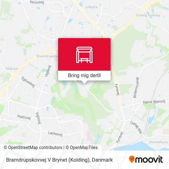 Bramdrupskovvej V Brynet (Kolding) kort