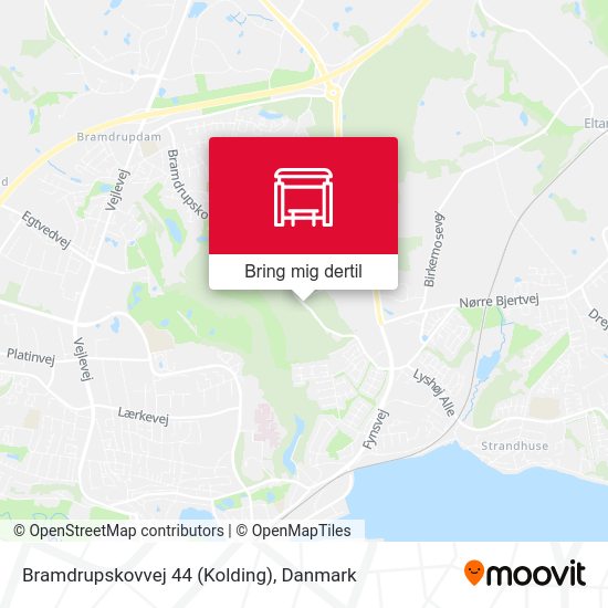 Bramdrupskovvej 44 (Kolding) kort