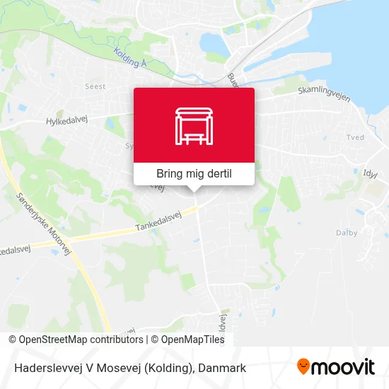Haderslevvej V Mosevej (Kolding) kort