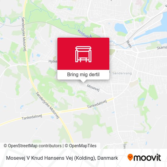 Mosevej V Knud Hansens Vej (Kolding) kort