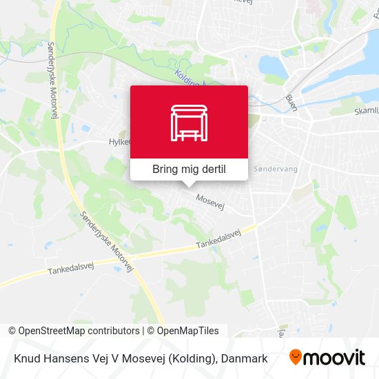 Knud Hansens Vej V Mosevej (Kolding) kort