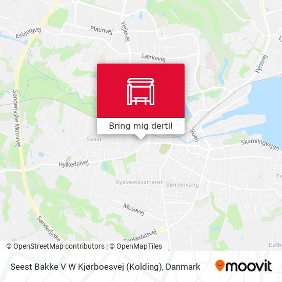 Seest Bakke V W Kjørboesvej (Kolding) kort