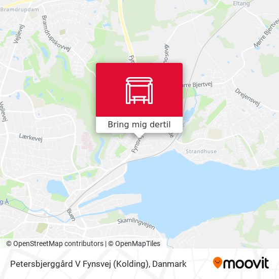 Petersbjerggård V Fynsvej (Kolding) kort