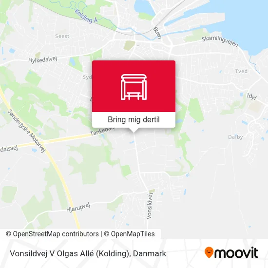 Vonsildvej V Olgas Allé (Kolding) kort