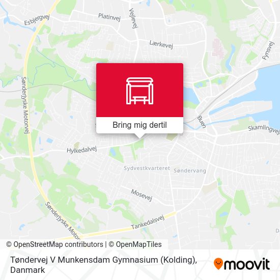 Tøndervej V Munkensdam Gymnasium (Kolding) kort