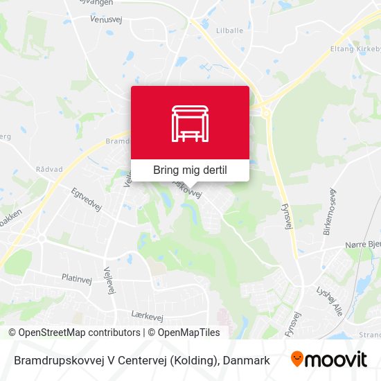 Bramdrupskovvej V Centervej (Kolding) kort