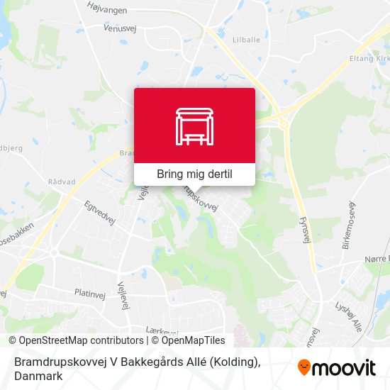 Bramdrupskovvej V Bakkegårds Allé (Kolding) kort