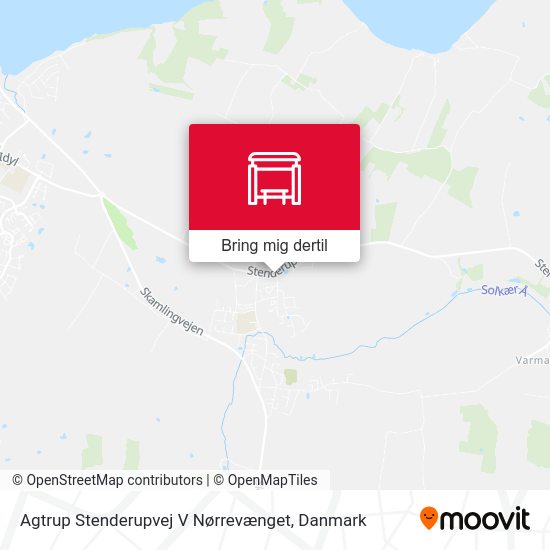 Agtrup Stenderupvej V Nørrevænget kort