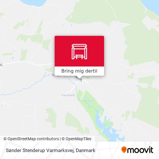 Sønder Stenderup Varmarksvej kort