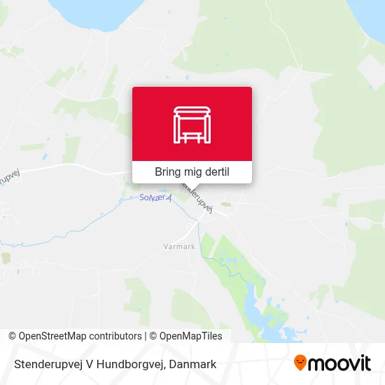 Stenderupvej V Hundborgvej kort