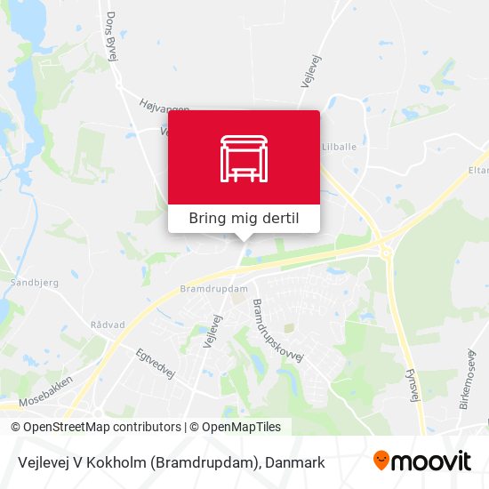 Vejlevej V Kokholm (Bramdrupdam) kort