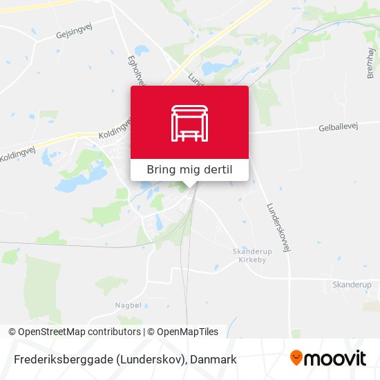 Frederiksberggade (Lunderskov) kort