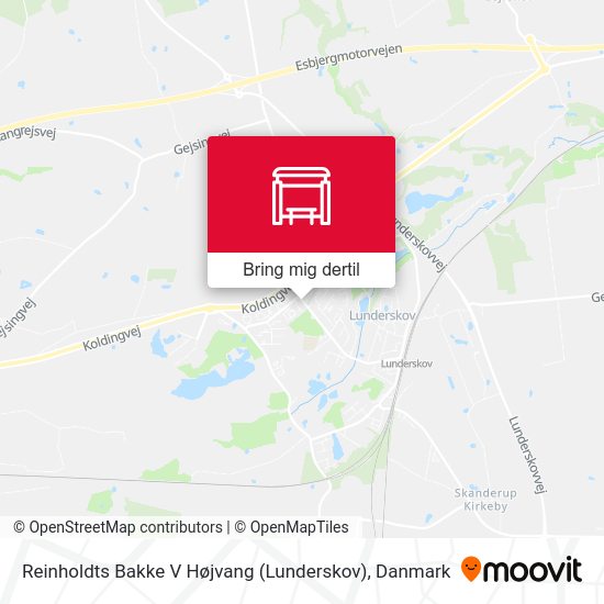 Reinholdts Bakke V Højvang (Lunderskov) kort