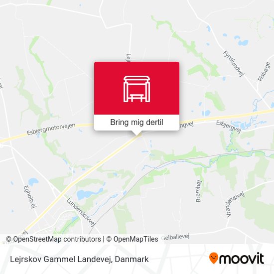 Lejrskov Gammel Landevej kort