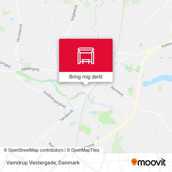 Vamdrup Vestergade kort