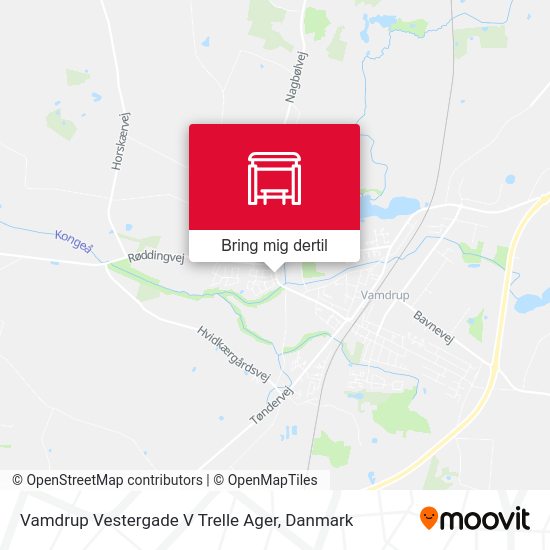 Vamdrup Vestergade V Trelle Ager kort