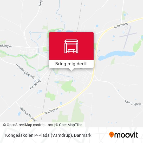 Kongeåskolen P-Plads (Vamdrup) kort