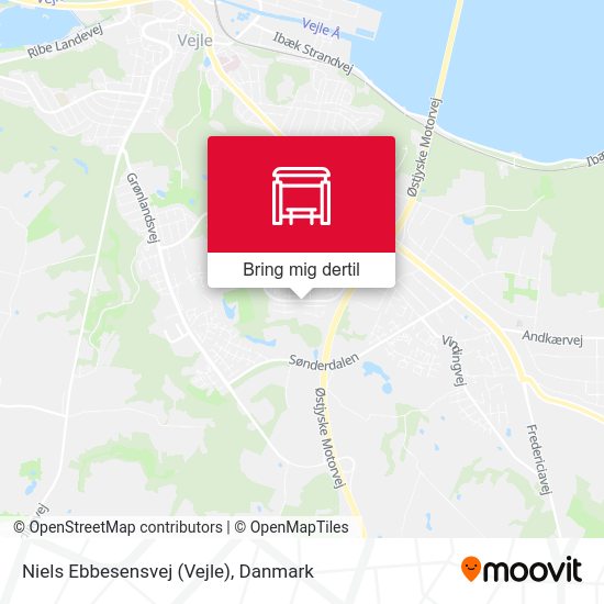 Niels Ebbesensvej (Vejle) kort