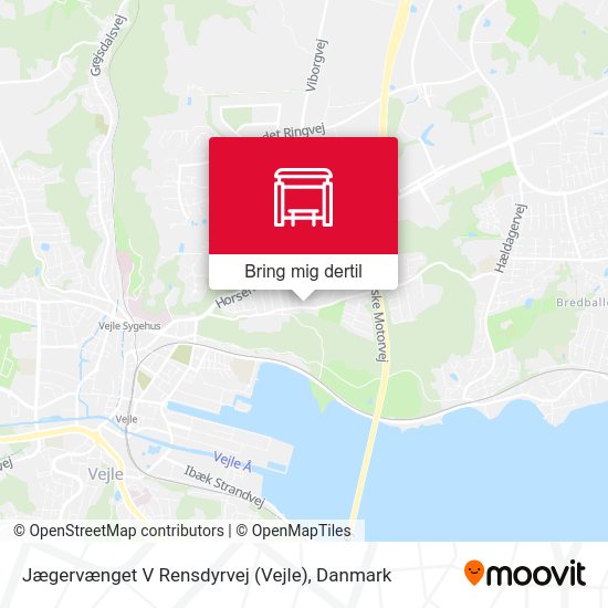 Jægervænget V Rensdyrvej (Vejle) kort
